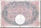France 50 Francs Banknote, 50 F 1889-1927 ''Bleu et Rose'', 1911-08-02 -