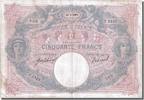 France 50 Francs Banknote, 50 F 1889-1927 ''Bleu et Rose'', 1914-03-14 -
