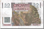 France 50 Francs Banknote, 50 F 1946-1951 ''Le Verrier'', 1951-06-07 -