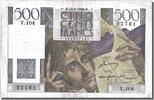 France 500 Francs Banknote, 500 F 1945-1953 ''Chateaubriand'' -