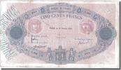 France 500 Francs Banknote, 100 F 1888-1909 ''Bleu et Rose'' -