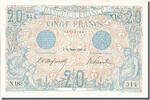 France 20 Francs Bleu, 1906-02-23, N.183, PMG -