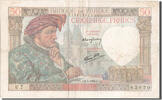 France 50 Francs Banknote, 50 F 1940-1942 ''Jacques Coeur'', 1940-06-13 -