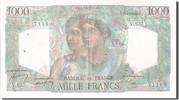 France 1000 Francs Banknote, 1 000 F 1945-1950 ''Minerve et Hercule'' -