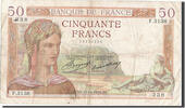 France 50 Francs Banknote, 50 F 1934-1940 ''Cérès'', 1935-10-17 -