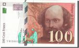 France 100 Francs Banknote, 100 F 1997-1998 ''Cézanne'' -