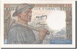 France 10 Francs Banknote, 10 F 1941-1949 ''Mineur'', 1949-03-10 -