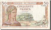 France 50 Francs Banknote, 50 F 1934-1940 ''Cérès'', 1935-10-31 -