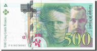 France 500 Francs Banknote, 500 F 1994-2000 ''Pierre et Marie Curie'' -