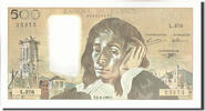 France 500 Francs Banknote, 500 F 1968-1993 ''Pascal'', 1992-01-02 -