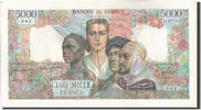 France 5000 Francs Banknote, 5 000 F 1942-1947 ''Empire Français'' -