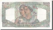 France 1000 Francs Banknote, 1 000 F 1945-1950 ''Minerve et Hercule'' -