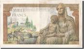France 1000 Francs Banknote, 1 000 F 1942-1943 ''Déesse Déméter'' -