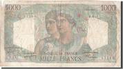 France 1000 Francs Banknote, 1 000 F 1945-1950 ''Minerve et Hercule'' -