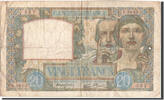 France 20 Francs Banknote, 20 F 1939-1942 ''Science et Travail'' -