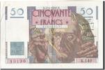 France 50 Francs Banknote, 50 F 1946-1951 ''Le Verrier'', 1950-03-02 -