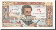 France 50 Nouveaux Francs on 5000 Francs Henri IV, 1958-10-30, S.91 -