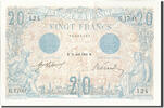 France 20 Francs Banknote, 20 F 1905-1913 ''Bleu'', 1912-04-27 -