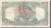 France 1000 Francs Banknote, 1 000 F 1945-1950 ''Minerve et Hercule'' -