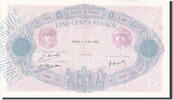 France 500 Francs Banknote, 500 F 1888-1940 ''Bleu et Rose'' -