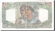 France 1000 Francs Banknote, 1 000 F 1945-1950 ''Minerve et Hercule'' -