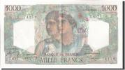 France 1000 Francs Banknote, 1 000 F 1945-1950 ''Minerve et Hercule'' -