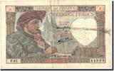France 50 Francs Banknote, 50 F 1940-1942 ''Jacques Coeur'', 1941-05-15 -