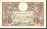 France 100 Francs Banknote, 100 F 1908-1939 ''Luc Olivier Merson'' -