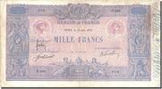France 1000 Francs Banknote, 1 000 F 1889-1926 ''Bleu et Rose'' -