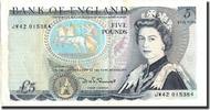 Great Britain 5 Pounds Banknote, Undated (1971-91), Undated, KM:378c -