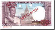 Laos 50 Kip Banknote, Lao, Specimen TDLR, KM:12s2 -
