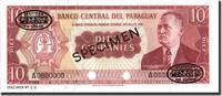 Paraguay 10 Guaranies Banknote, Specimen TDLR, KM:196s -
