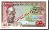 Guinea 50 Francs Banknote, 1960-03-01, Specimen TDLR, KM:12s -