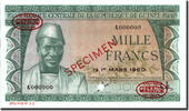 Guinea 1000 Francs Banknote, 1960-03-01, Specimen TDLR, KM:15s -