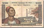 Mali 10,000 Francs Banknote, Undated (1970-1984), KM:15e -