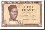 Mali 100 Francs Banknote, 1960-09-22, KM:2 -