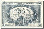 Monaco 50 Centimes Banknote, 1920-03-20, KM:3a -