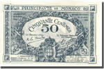 Monaco 50 Centimes Banknote, 1920-03-20, KM:3a -
