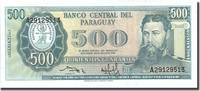 Paraguay 500 Guaranies Banknote, KM:200b -