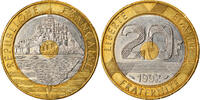 France 20 Francs Coin, Mont Saint Michel, Paris -