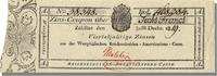German States 6 Franken Banknote, 1819-12-31 -