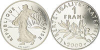 France Franc Coin, Semeuse, Paris, Proof / BE, Nickel -
