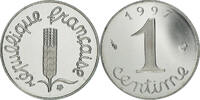France Centime Coin, Épi, Paris, Proof / BE, Stainless -
