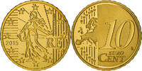 France 10 Euro Cent Proof / BE, Brass, KM:New -