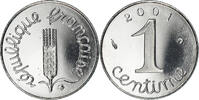 France Centime Coin, Épi, Paris, Stainless Steel, KM:928 -