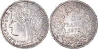 France 5 Francs Coin, Cérès, Paris, Silver, KM:818.1 -
