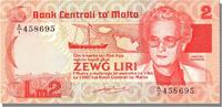Malta 2 Liri Banknote -