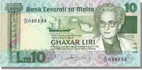 Malta 10 Liri Banknote -