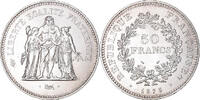 France 50 Francs Coin, Hercule, Paris, Silver, KM:941.1 -