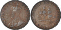 South Africa Penny Coin, George V, Bronze, KM:14.2 -